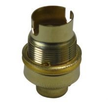 Brass Lampholder B15 with a M10x1 screw